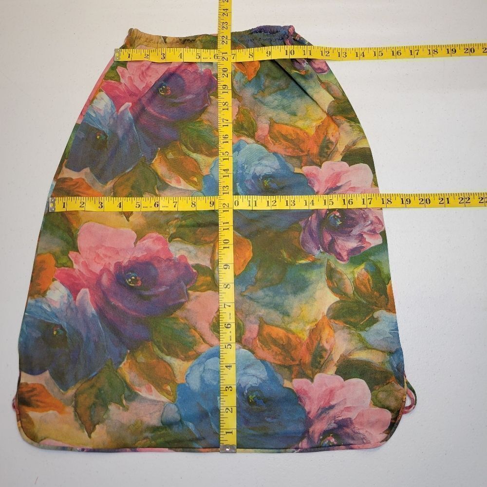 Van Roalte 60s Vintage Floral Multicolor Women's Half Slip Skirt - Picture 10 of 11